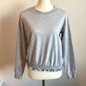\MICHAEL Michael Kors\ Ruffle Trim Sweatshirt